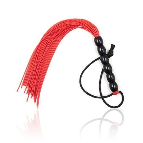Frusta rossa ecopelle con - in,