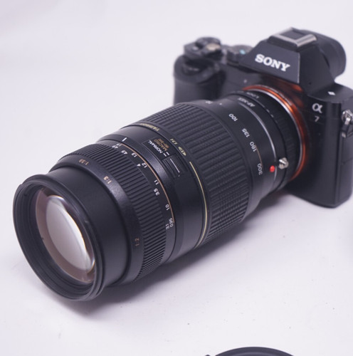 Sony mount adattato tamron - e,