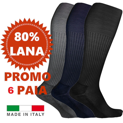 Calza uomo lunga lana - lunga, in