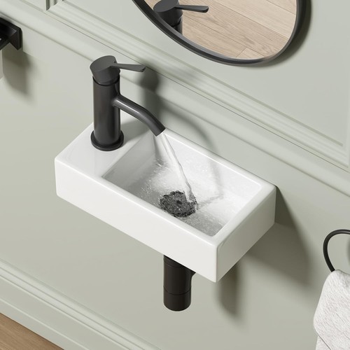 Mini lavabo angolare compatto