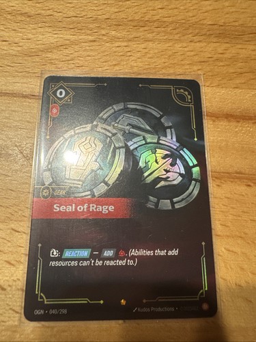 Riftbound seal rage red - seal, of