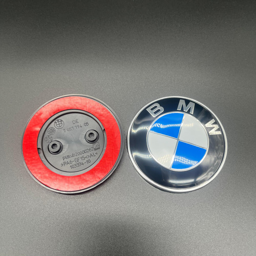 Emblema bmw blu 2 fori - mm,