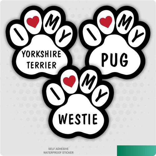 Love dog car bumper - my,