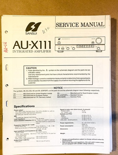 Sansui x111 amplificatore - sansui,