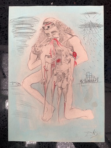 Salvador dali drawing paper - salvador,