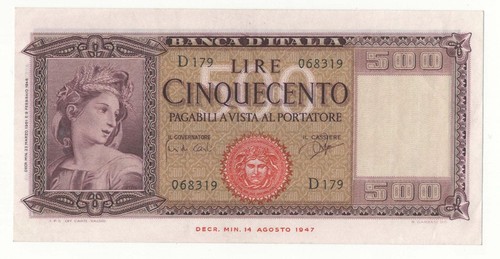 500 lire italia - italia, di
