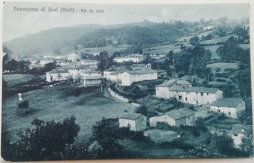Cartolina scai panorama paese - scai,