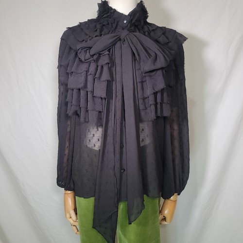 Zara nuova blusa rete con - a,