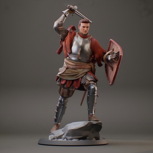 Modellino cavaliere medievale