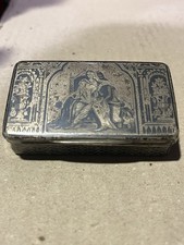 Antica tabacchiera argento - tabacchiera, e