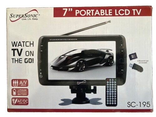 Supersonic lcd portatile - tv, 7"