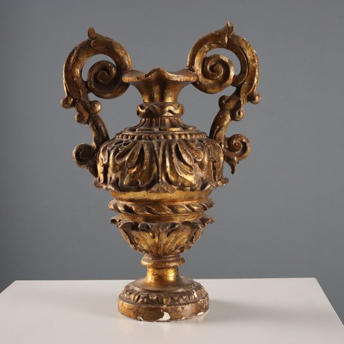 Vaso barocco antico legno - barocco,