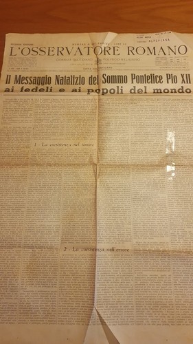 Osservatore romano gennaio - l'osservatore,