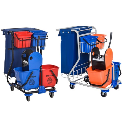 Homcom carrello pulizie - carrello,