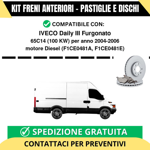 Kit freni anteriori - kit, (pastiglie