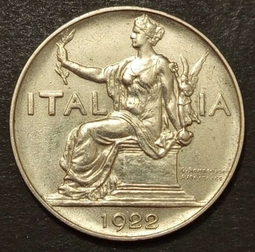 Lira italia seduta 1922 - italia, fdc