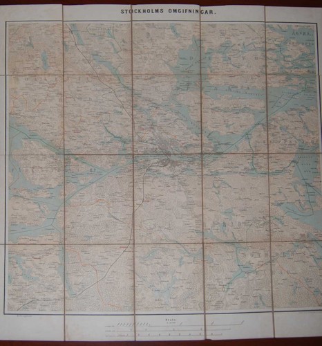 Stockholm omgifningar carta - omgifningar., (carta