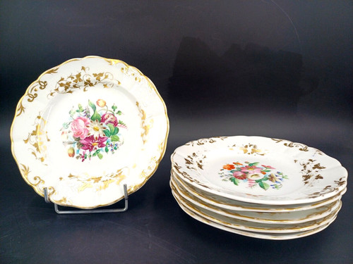 Lot assiettes fleurs - lot,
