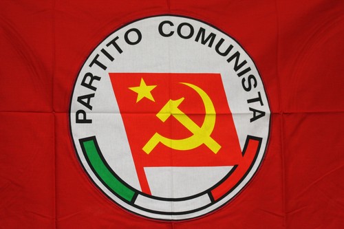 Bandiera pci partito - bandiera, comunista