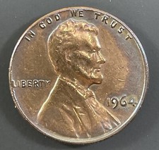 1964 lincoln penny one cent - penny,