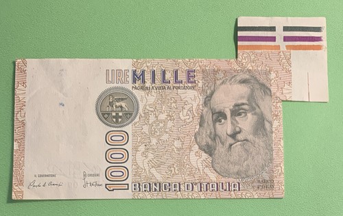 1000 lire marco polo errore - polo,