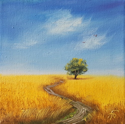 Pittura olio originale