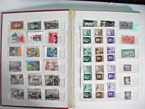 Album rosso pagine lotto - album,