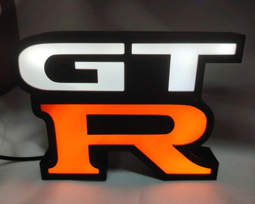 Nissan insegna luminosa - gt-r,
