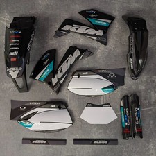 Grafica + Plastica KTM SMC LC4 1999-2004 625 640 660 SM decoro kit applicato