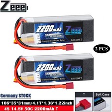 2x Zeee 4S batteria lipo 2200