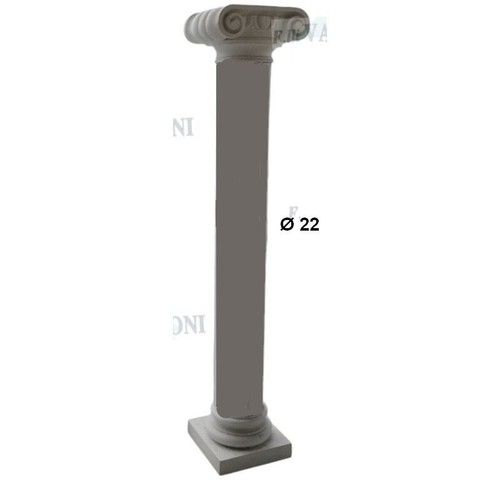 Colonna completa gesso - gesso, h