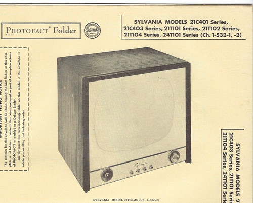 1956 sylvania 21c401 tv - 1956,