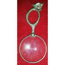 LENTE DI INGRANDIMENTO INGLESE PRIMO '900 IN ARGENTO PUNZONI ORIGINALI! RARA!!!4