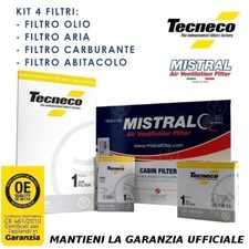 KIT 4 FILTRI TAGLIANDO PER TOYOTA YARIS III 1.4 D-4D 66KW/90CV Mot.1ND-TV 09/11>