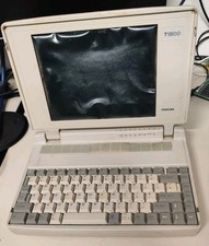 Toshiba T1800 Computer Notebook Vintage + 2Mb Compact Flash Card NO COMMODORE...