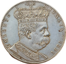 Umberto lire 1891 tallero - umberto,