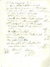 1800 ca BRESCIA Conto lavori