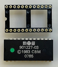 ✅ MOS 901227 - 03 KERNAL ROM + SOCKET DIP HOLE ⭐ C64 COMMODORE 64  ⭐ 100% WORK ✅
