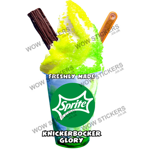 Sprite ice cream knickerbocker - sprite,