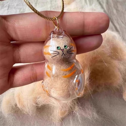 Cat keychain hairs - keychain, storage