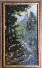 dipinto olio/tavola Vittorio