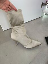 Stivali beige Yeezy stagione 6 calzini raso taglia 37,5 EU, 4,5 UK