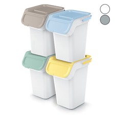 Set di 4 bidoni cestini Kaddi