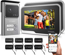 Videocitofono Wifi Bifamiliare, 2 Fili Video Citofono 7’’ IP Monitor Touchscreen