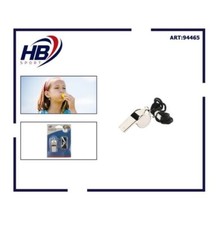 10X FISCHIETTO IN METALLO CON