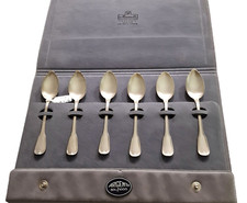 6 cucchiaini CAFFE' in argento 800 modello Piemontese Ditta CESA nuovi art 942