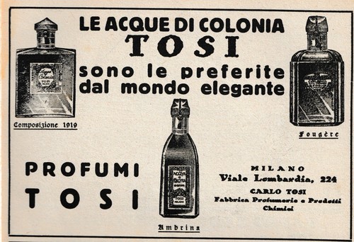 Pubblicita 1925 acqua - acqua, di