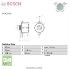 Alternatore Bosch per ABARTH