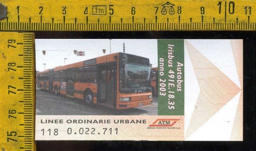 Biglietto atm tram - atm, milano