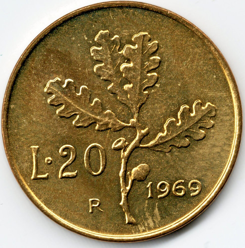 Lire 1969 italia - 20,